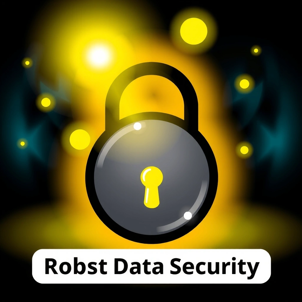 Schloss-Symbol, das Datensicherheit darstellt